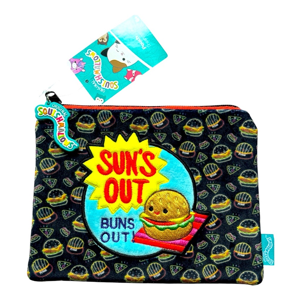 Squishmallow Buns Out makeup bag/pouchNWT